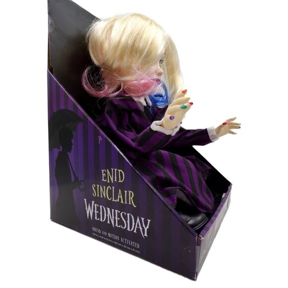 NIB Enid Sinclair Wednesday Addams Family Sound & Motion Sensor Talking Doll - Picture 4 of 7